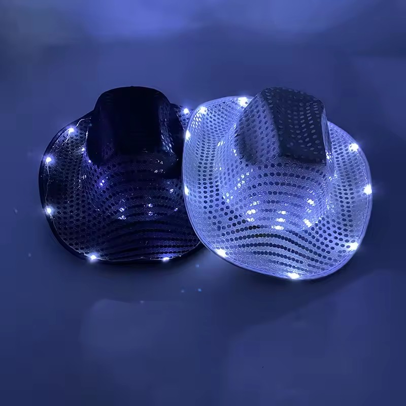 ブリンキー LED ライト カウボーイ カウガール ハット  - Party Hat Cone のレビューと価格