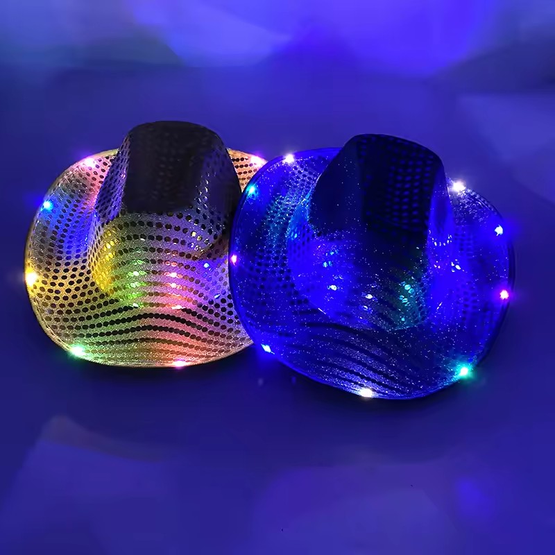 ブリンキー LED ライト カウボーイ カウガール ハット  - Party Hat Cone のレビューと価格