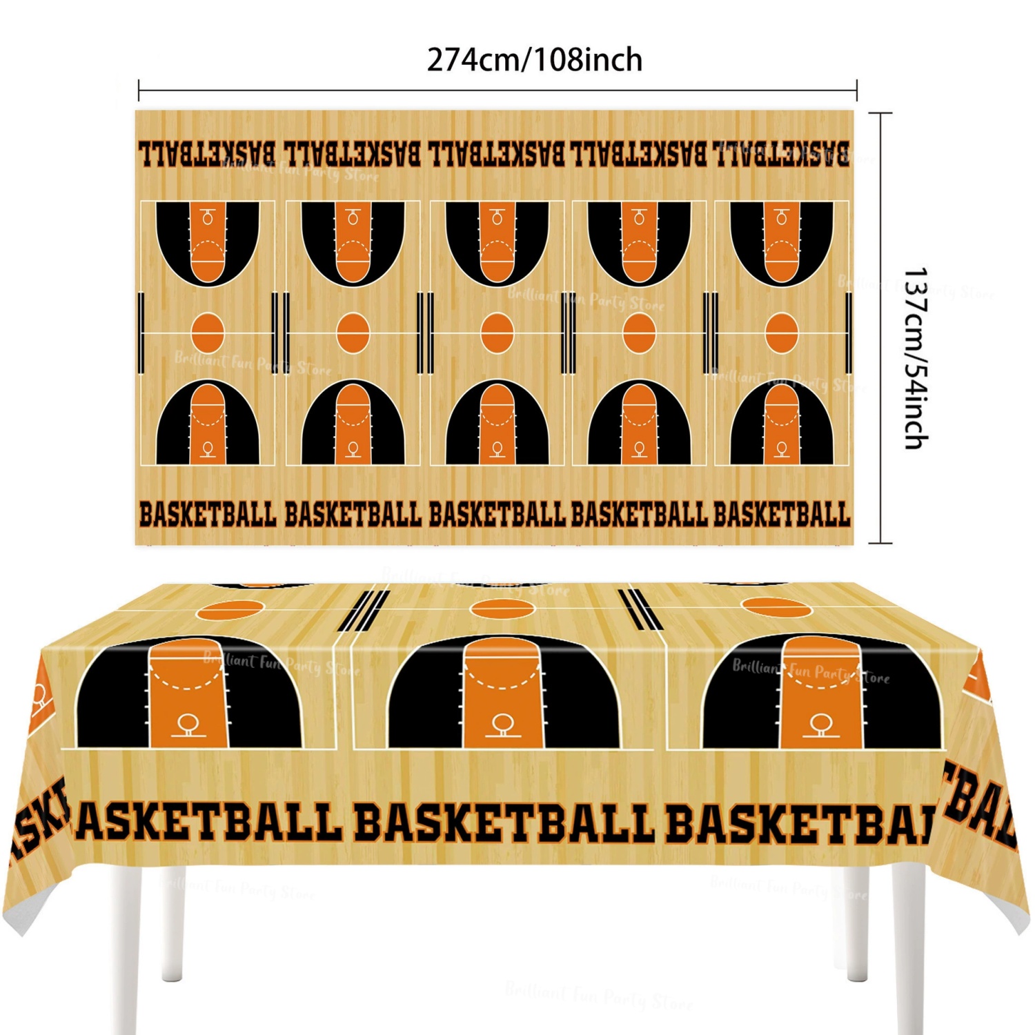 サッカー バスケットボール テーマ テーブルクロス スポーツ - Table Cloth Disposable のレビューと価格