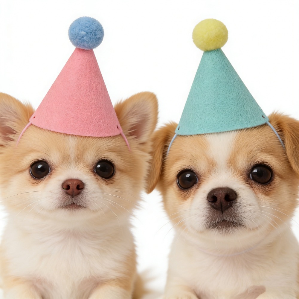 3/6個入りペットパーティーハット カラフルミニパーティーハ - Party Hat Cone のレビューと価格