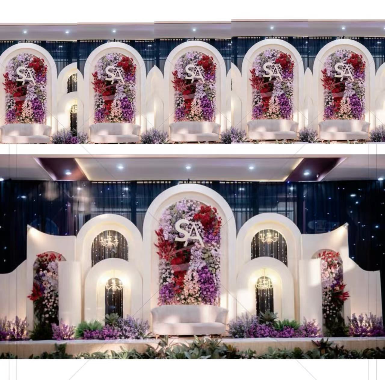 結婚式の装飾用品 PVCアーチ型背景スタンド カスタムウェデ - Event Party Supply Rental のレビューと価格