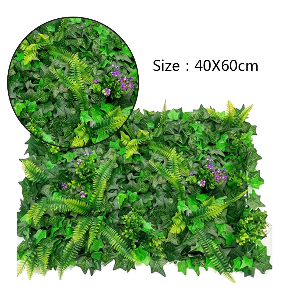 40*60 センチメートル人工芝生植物草壁の背景花人工緑の草 - Flower Wall Panel のレビューと価格