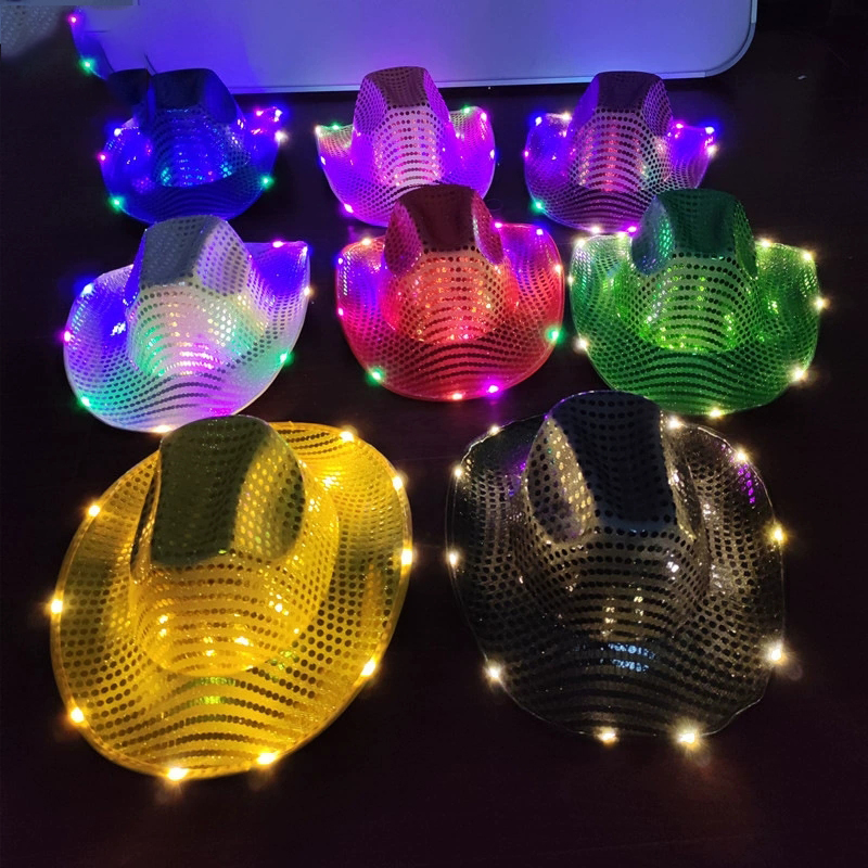 ブリンキーLEDライト付きカウボーイ・カウガールハット、点滅 - Party Hat Cone のレビューと価格